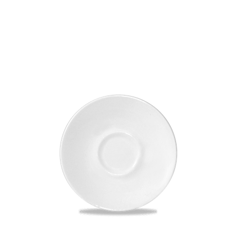 White Ultimo Coupe Saucer 4.75"